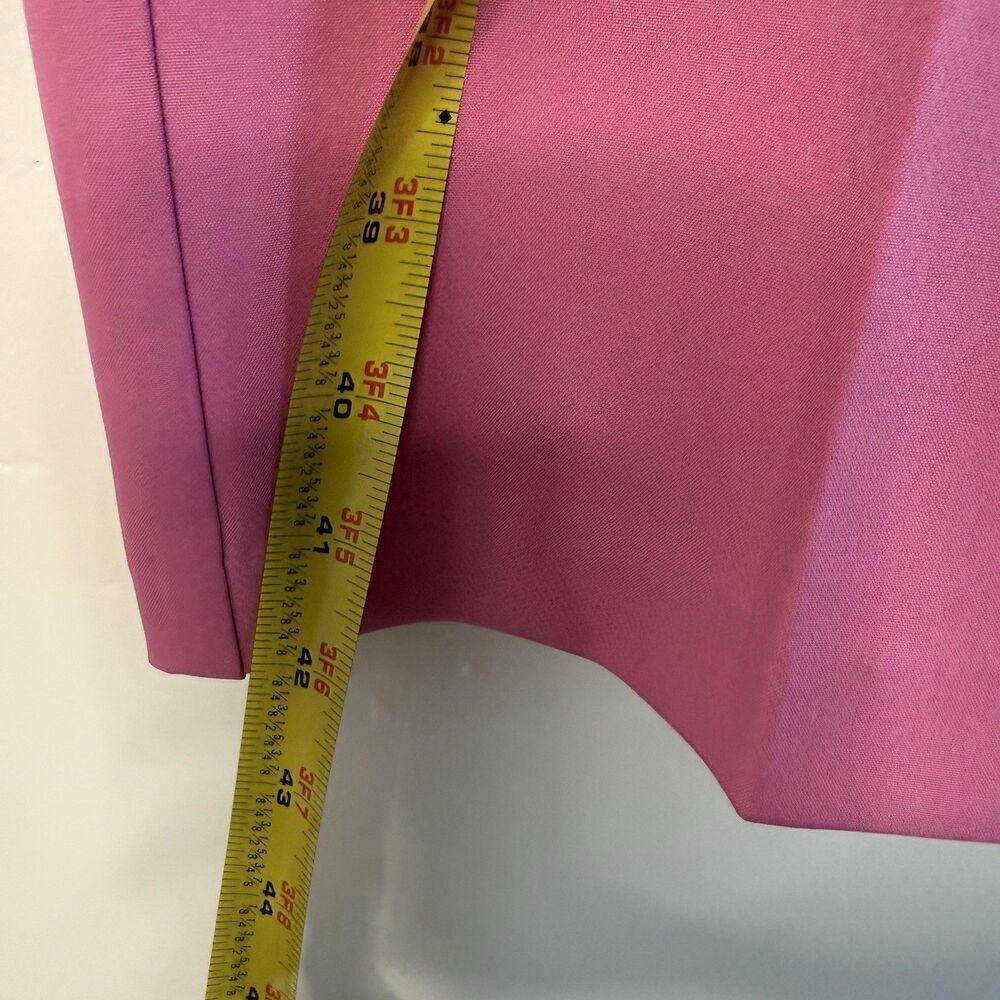 Endless rose pant flat front trousers straight women barbie pink office‎ L - Picture 12 of 15